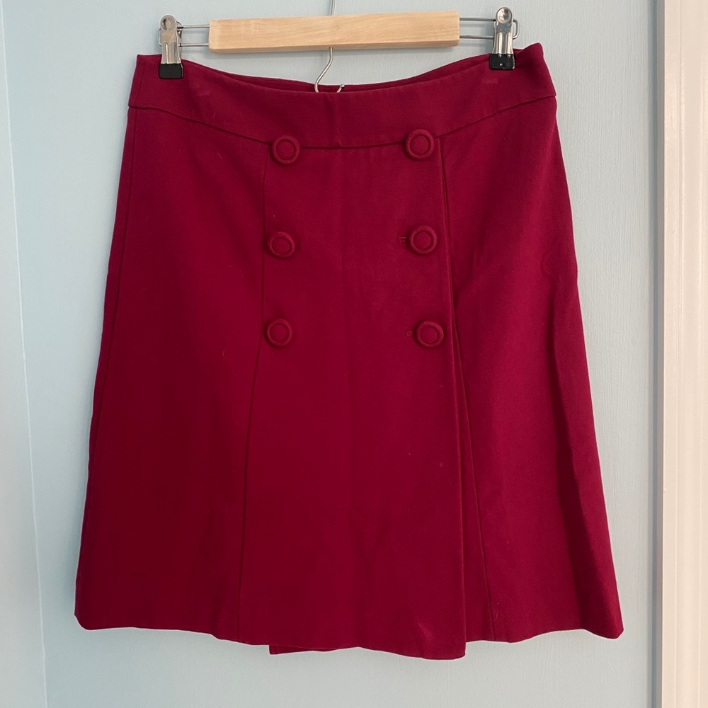 Talbot’s Petite Size 6 Deep Red Skirt